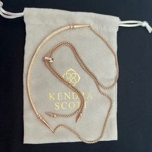 Kendra Scott Like New Adjustable Rose Gold Collar Necklace